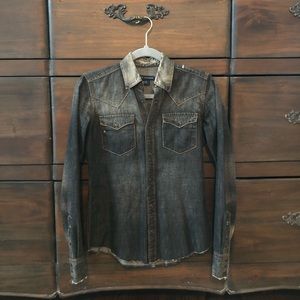 Ralph Lauren blue label women’s denim shirt sz 2